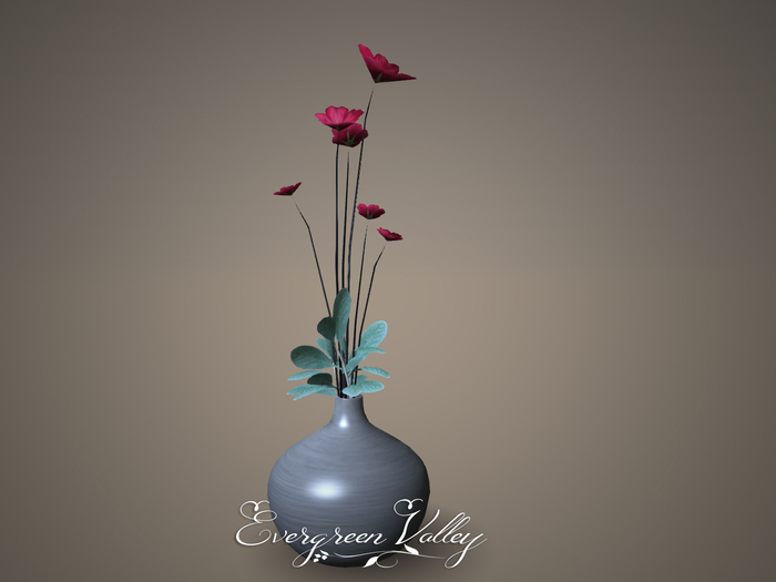 Vase Red flowers