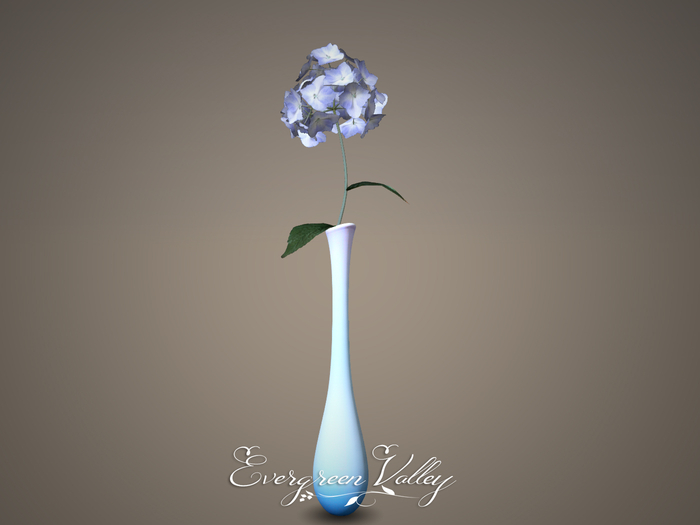 EV - Hydrangea Small Vase Blue