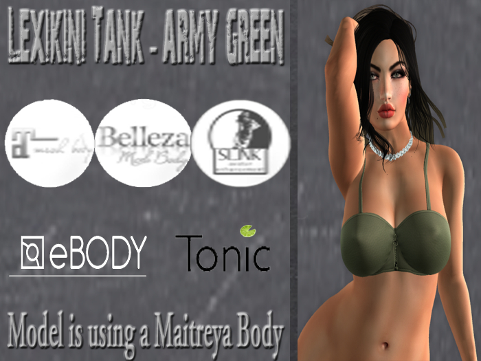 Lexakini Top - Army Green