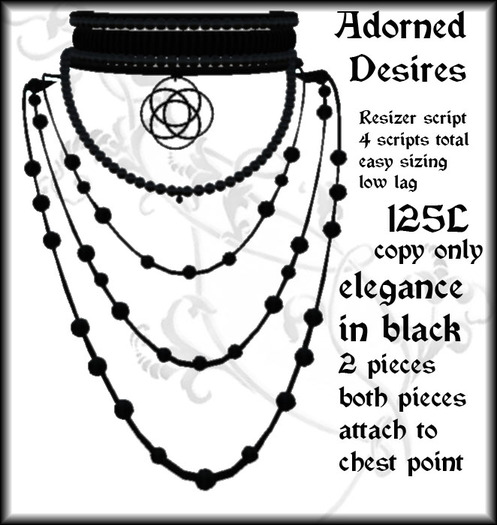 Adorned Desires necklace black 