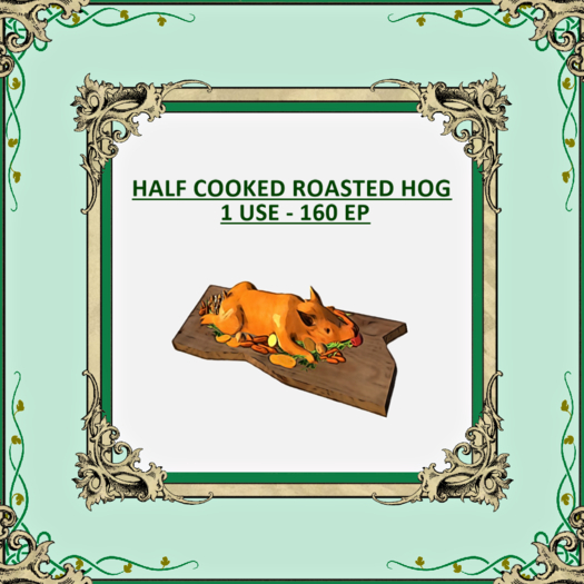DFS HALF COOKED ROASTED HOG TEXTURE