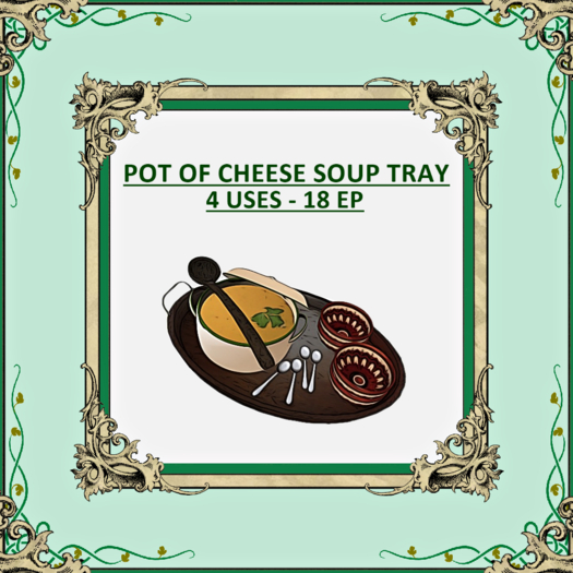 DFS POT OF CHEESE SOUP TRAY
