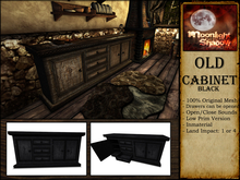 "Moon_Sha" Old Cabinet - Black  (Copy)