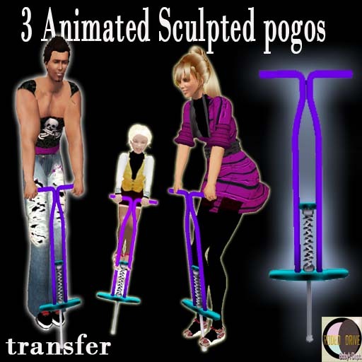 3 ANIMATED POGOS TRANSFER
