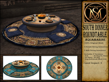 "Moon_Sha" South Dinner Roundtable - Aquamarine (Boxed)
