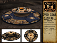 "Moon_Sha" South Dinner Roundtable - Black (Boxed)