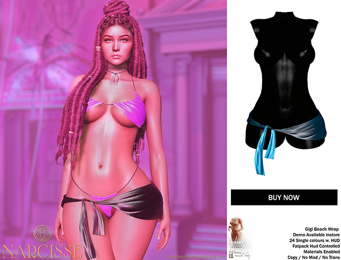 -Narcisse- ADD Gigi Wrap - Azure