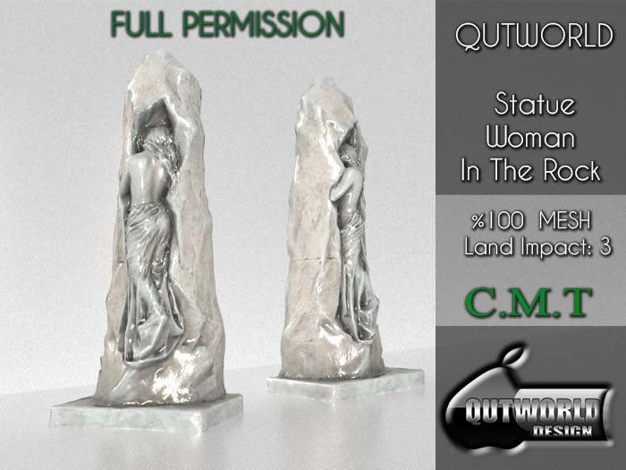 .::QUTWORLD Statue Woman In The Rock::.FP Unpack (ADD)