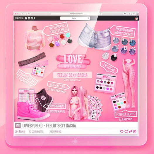 Love [Fantasy Hair] #21 FATPACK (Rez Me) RARE