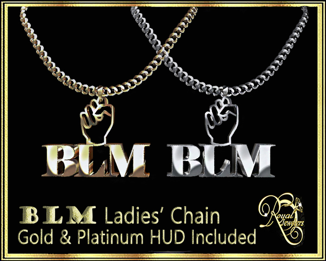 RJ BLM Woman's Necklace Boxed