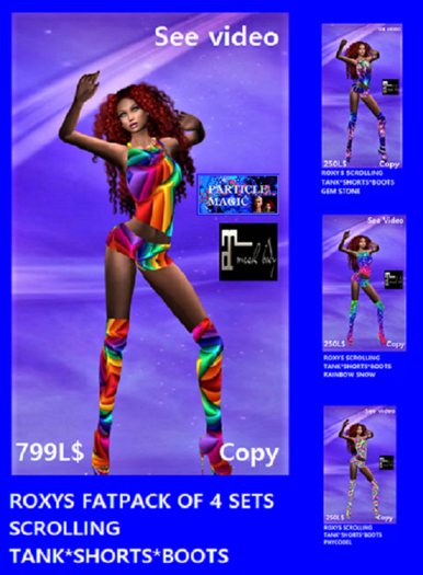 SCROLLING TANK*SHORT*SBOOTS FAT PACK 4#