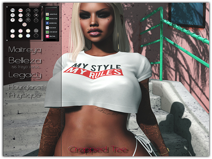 [TOXIC BISH] Cropped Tee @ HUD