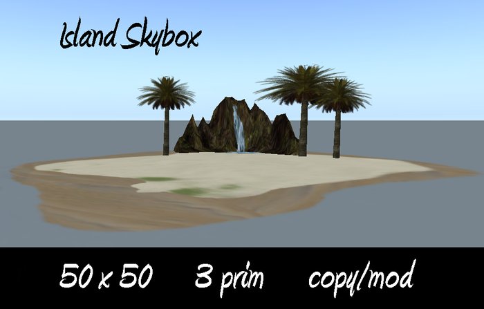 50x50 Island Skybox  (3-prim)