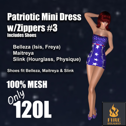 DEMO Patriotic Mini Dress #3