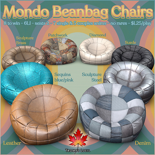 Trompe Loeil - Mondo Beanbag Chair Sequins