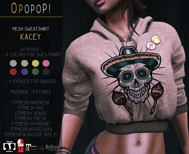 OPOPOP ! Mesh Sweatshirt KACEY V#3