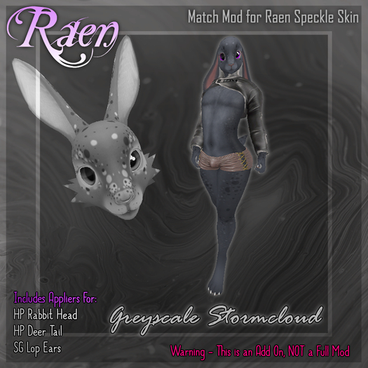 -Match Mod- Rabbit Bundle - Speckles (Stormcloud)