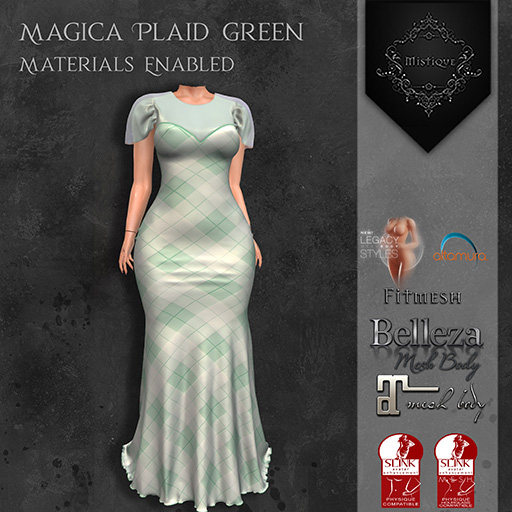 **Mistique** Magica Plaid Green {wear me and click to unpack)