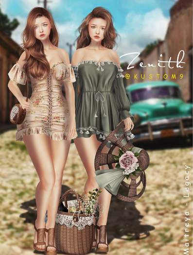 =Zenith=Summer Off Shoulder Ruffle Dress (A) Maitreya