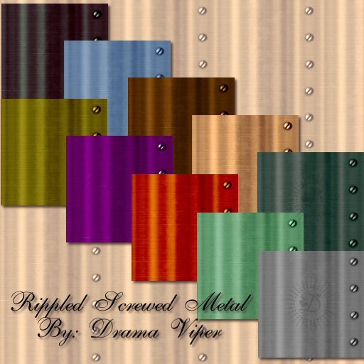 Drama's Designs- Rippled Screwed Metal