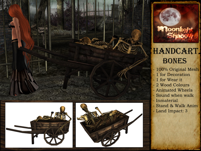 "Moon_Sha" Handcart - Bones (Boxed)