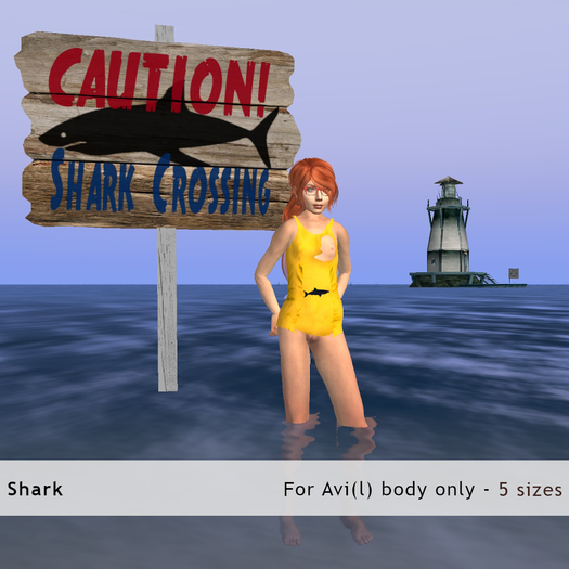 Avi(l) Swimsuit - Sharks - boxed