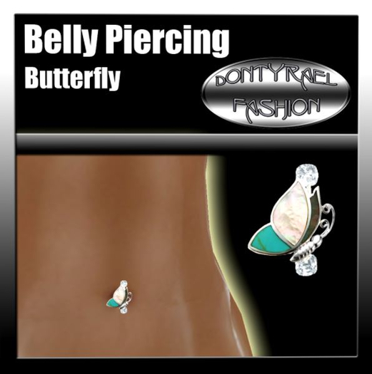 Dons Belly Piercing Butterfly