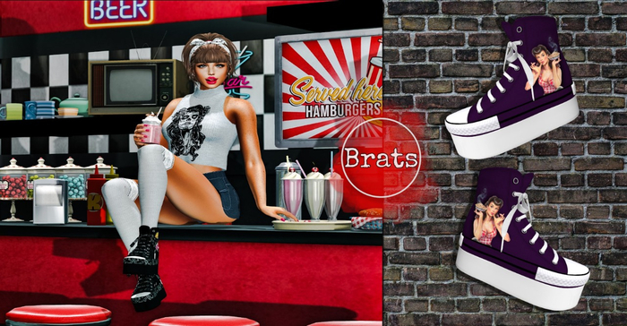 BRATS - Platform Sneakers - PinUp Rock - Yummy