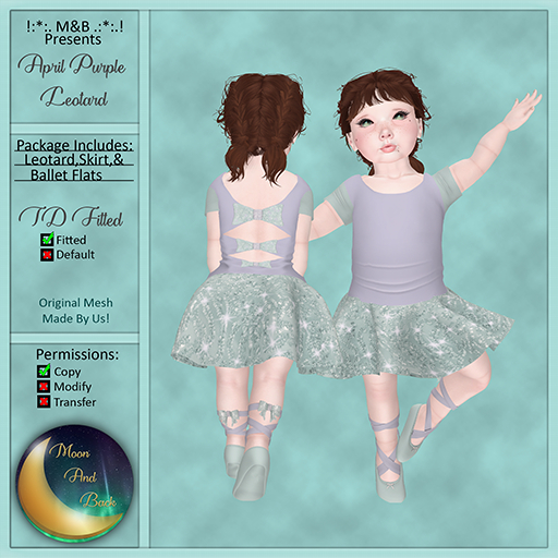 !:*:. M&B .:*:.! April Purple Leotard TD