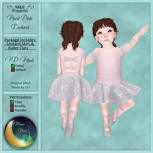 !:*:. M&B .:*:.! April Pink Leotard TD 