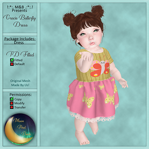 !:*:. M&B .:*:! Gracie Butterfly TD Fitted 