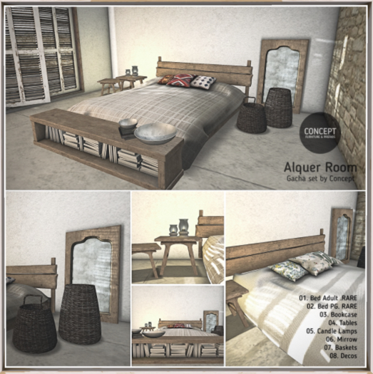 Concept} *02. Alquer Bed. PG. RARE