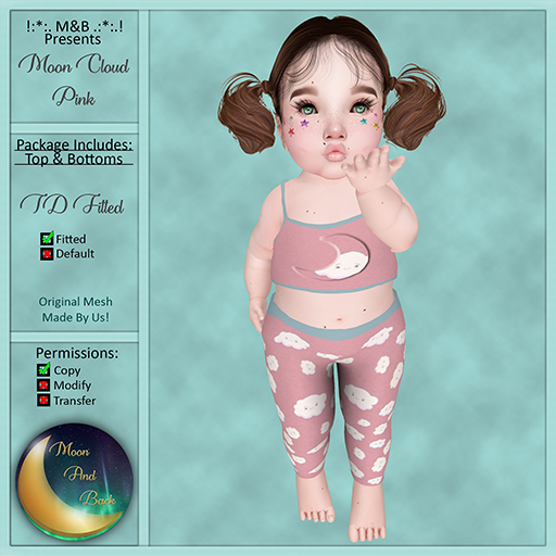 !:*:. M&B .:*:.! Moon Cloud Pink TD Fitted 