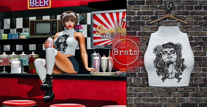 BRATS - Top PinUp Rock - Catrina