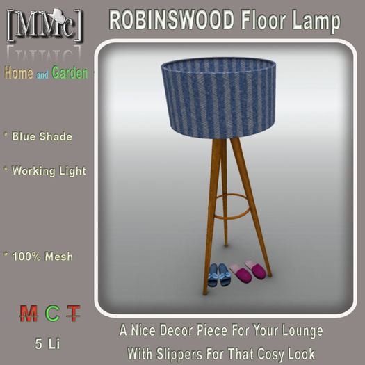 [MMc] ROBINSWOOD Lamp & Slippers-Blue