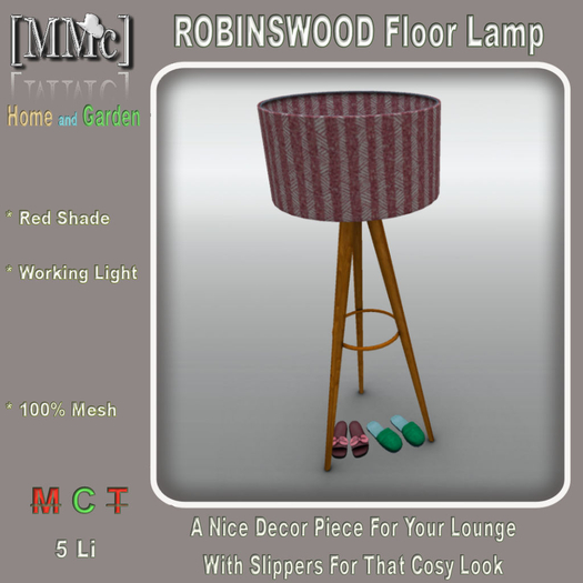 [MMc] ROBINSWOOD Lamp & Slippers-Red