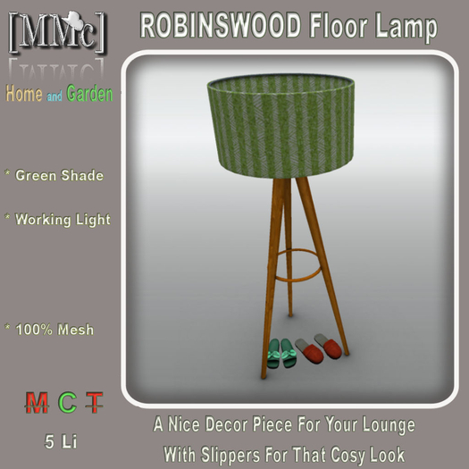 [MMc] ROBINSWOOD Lamp & Slippers-Green