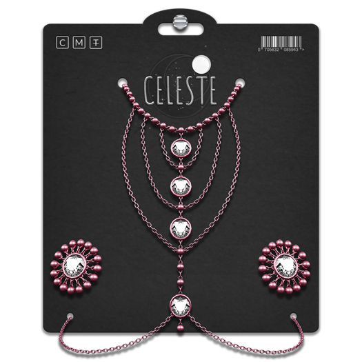 CELESTE - Elva Body Chain Set Rose