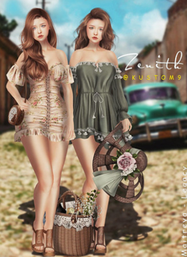 =Zenith=Summer Rattan Flower Hat (ALL) - RARE