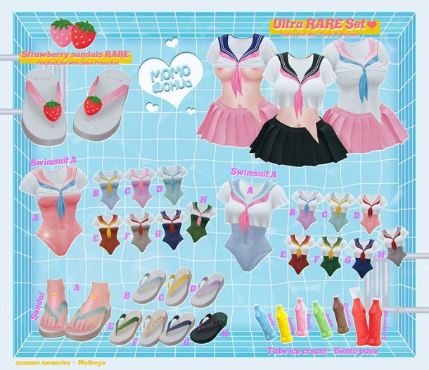 :: MOMOCHUU :: summer memories Sandals - C