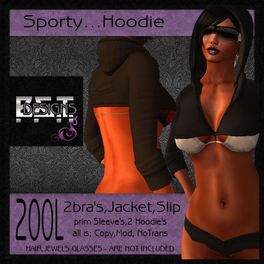 B&T -=<SportyHoodie>=- Black