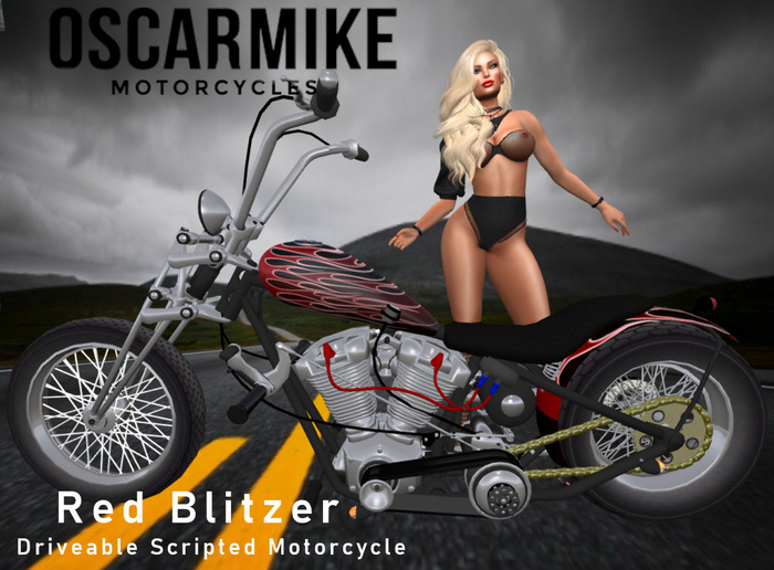 OscarMike Red Blitzer Motorcycle
