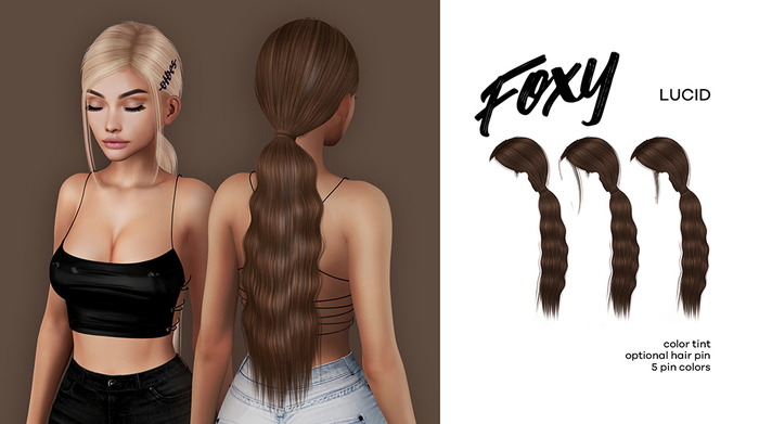 Foxy - Lucid Hair (Grayscale)