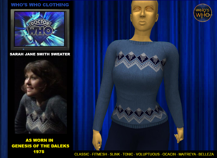 WW Sarah Jane Smith Sweater