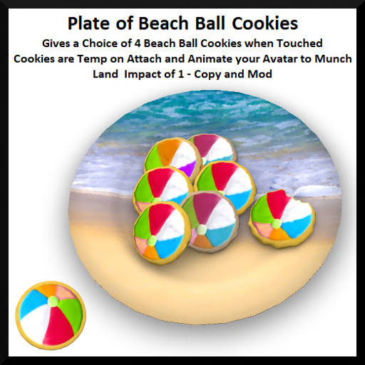 Plate of Beach Ball Cookies