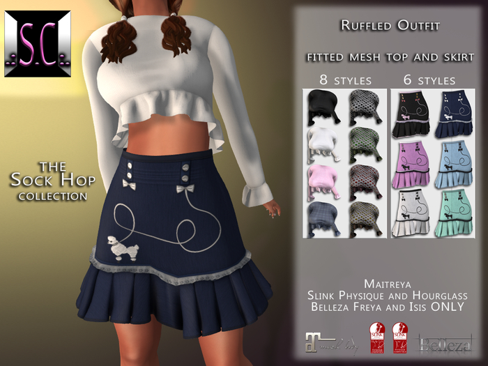 .:S.C:. Sock Hop - Ruffled Outfit