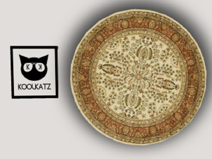 { KoolKatz Kreations } Round Rug 11 (boxed)