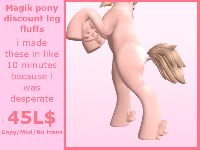 INABA : Magik pony discount leg fluffs