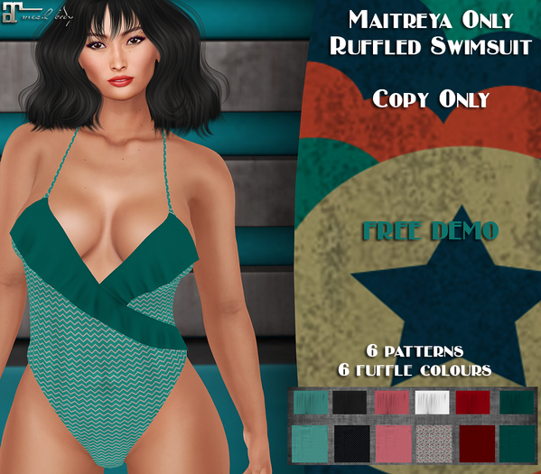 Maitreya Ruffled Swimsuit (1)(DEMO)