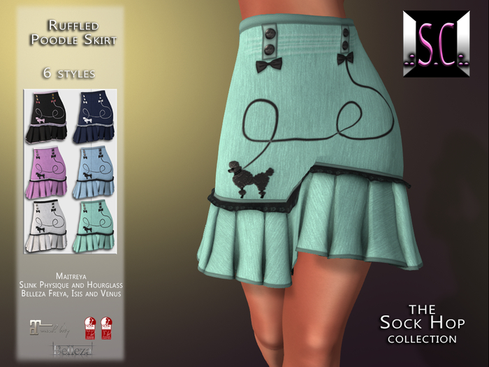 .:S.C:. Sock Hop - Ruffled Poodle Skirt